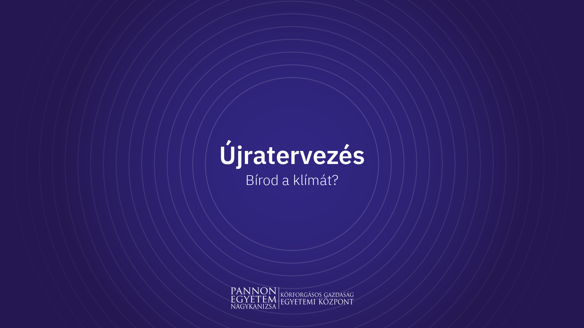 Újratervezés: Bírod a klímát?