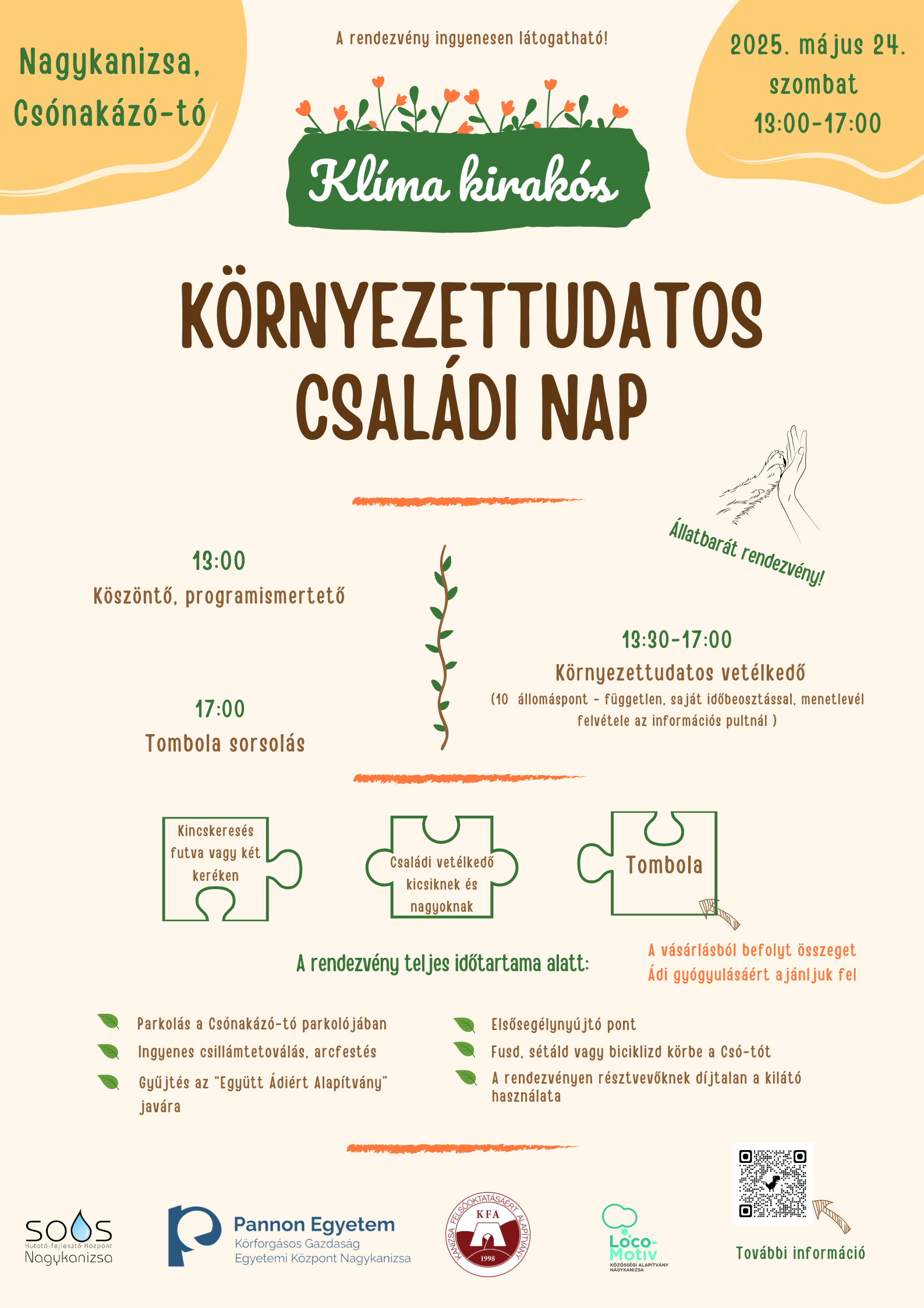 Környezettudatos Családi Nap a Csónakázó- tónál