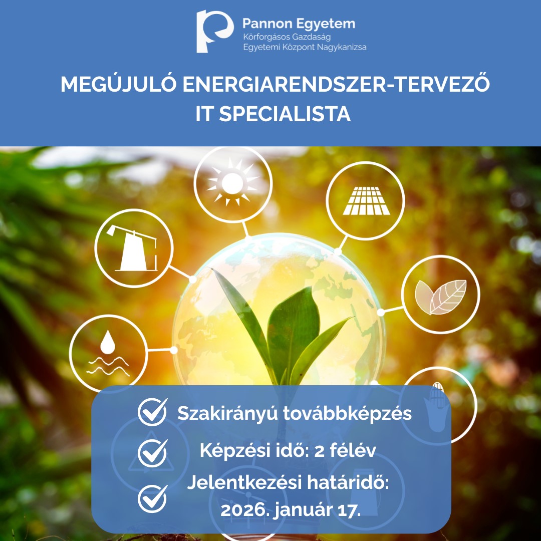 Szakirányú továbbképzések vízügyi, IT és megujuló energia témában