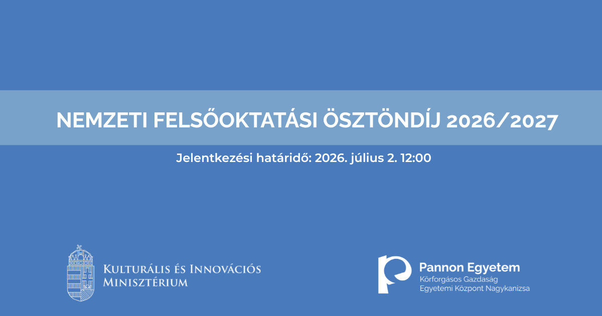 Pályázati felhívás Nemzeti Felsőoktatási Ösztöndíjra