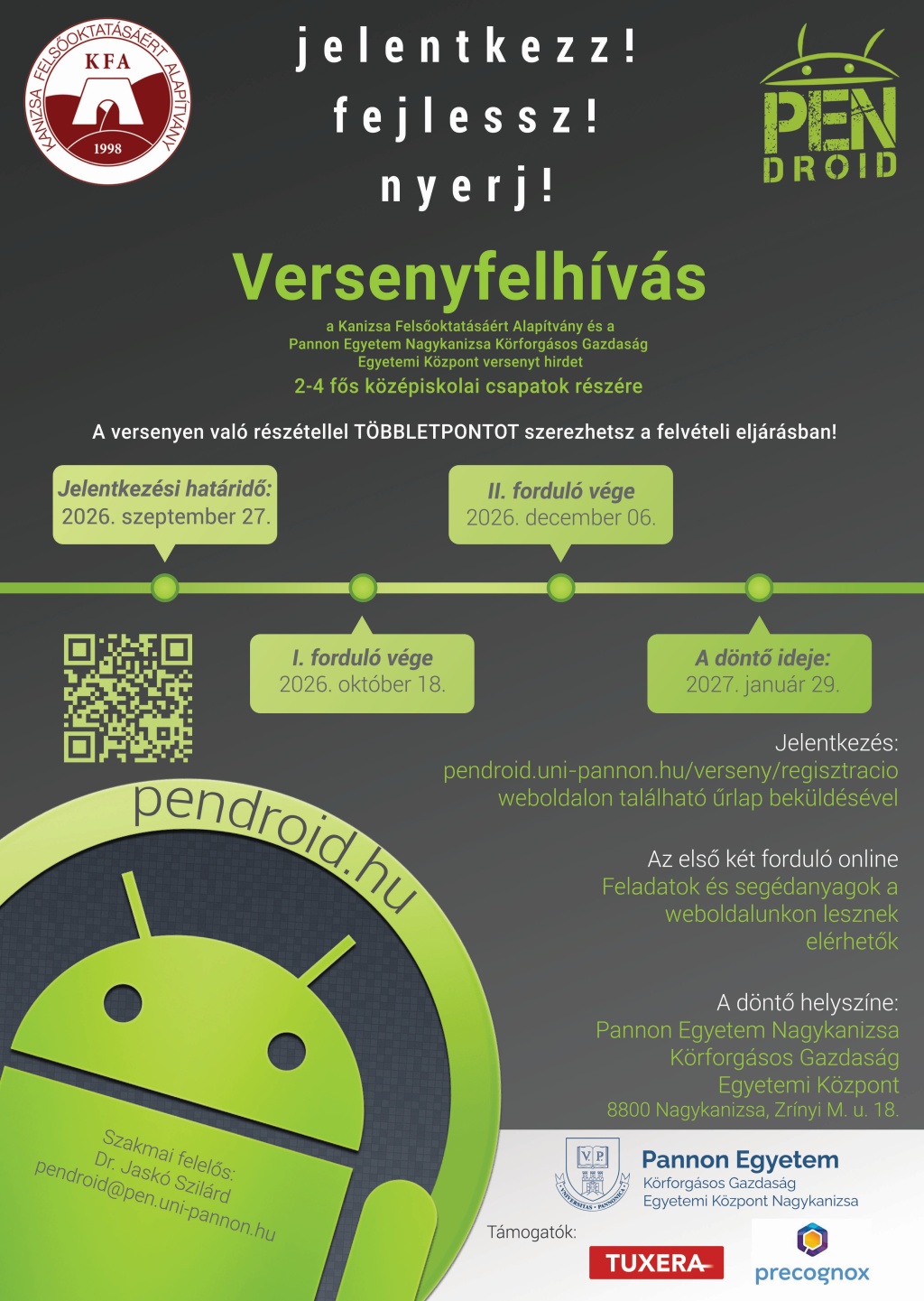 PENdroid alkalmazásfejlesztő verseny középiskolásoknak